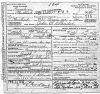 John B Allender Death Certificate, Father Joseph Allender and mother Elizabeth Dawson